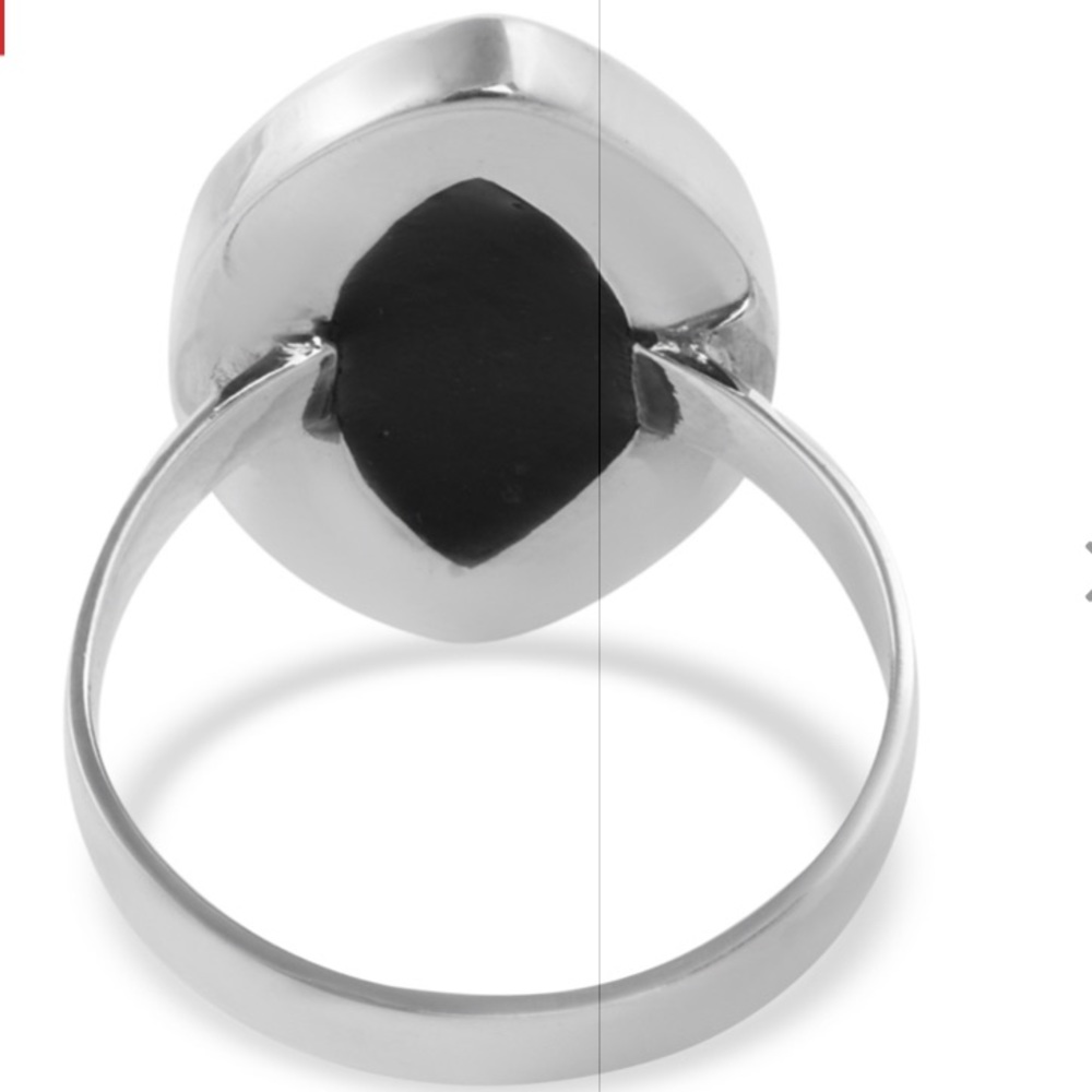 Abalone Shell Solitaire Ring - Picture 5 of 9